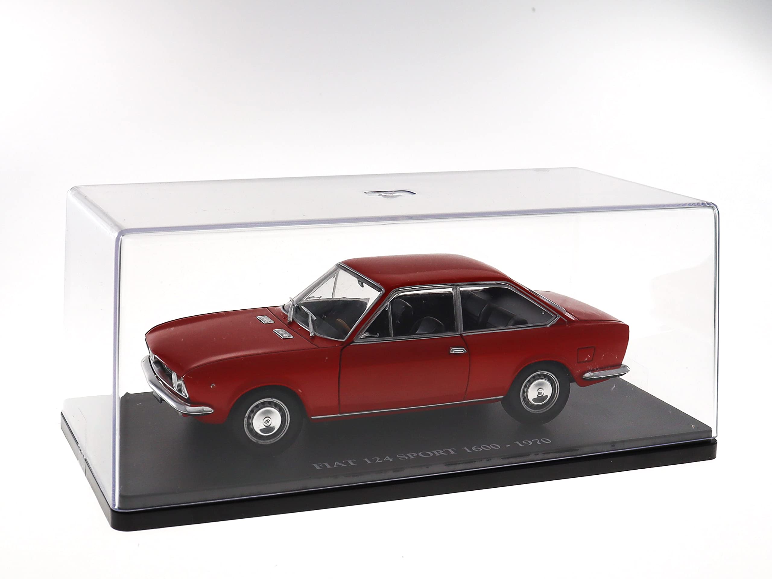 OPO 10 Collectible miniature car 1/24 compatible with FIAT 124 SPORT 1600-1970 - VC008, Red - Image 3