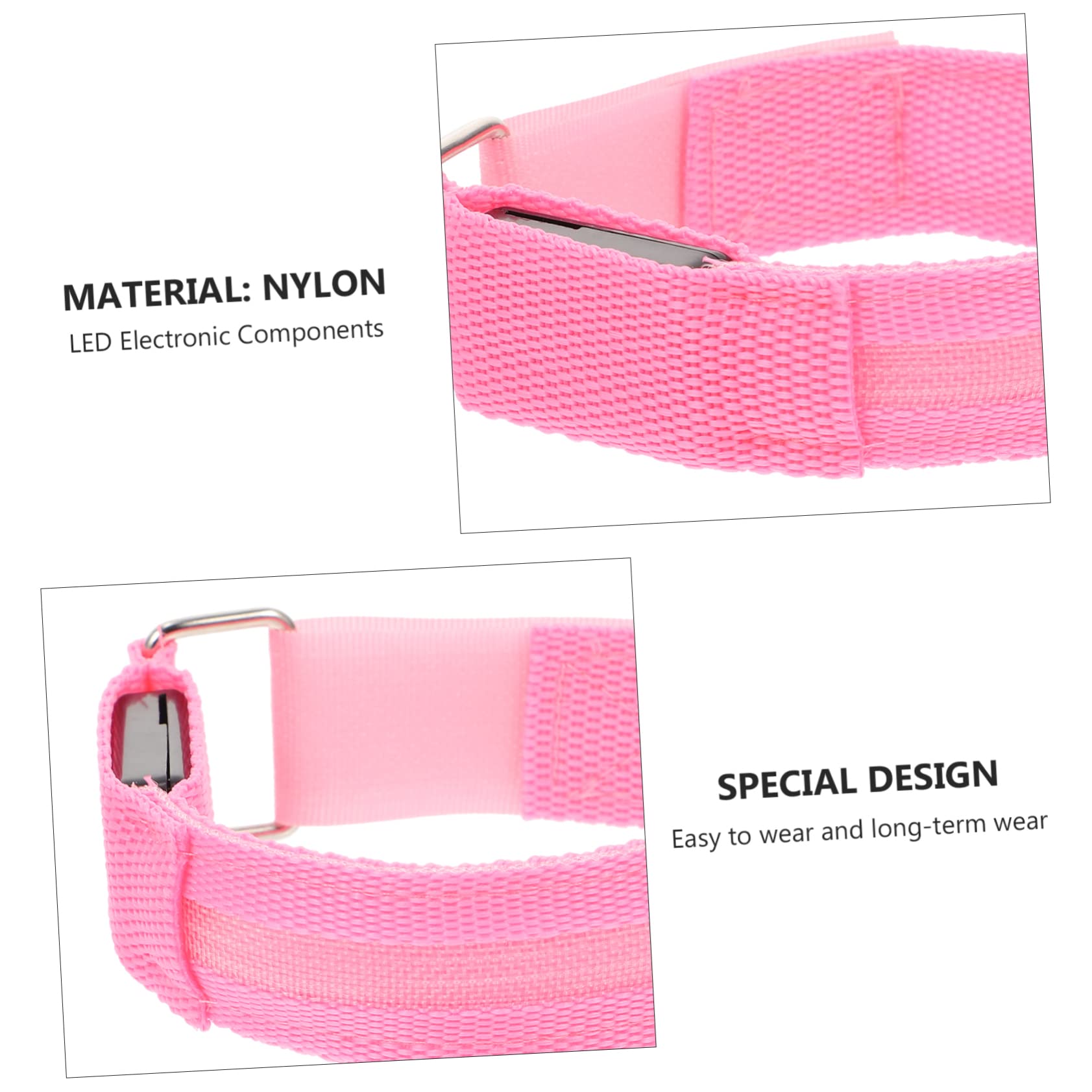TOYANDONA Brazaletes Led Luminiscentes Recargables Correr Bandas De Correr Protección Diurna