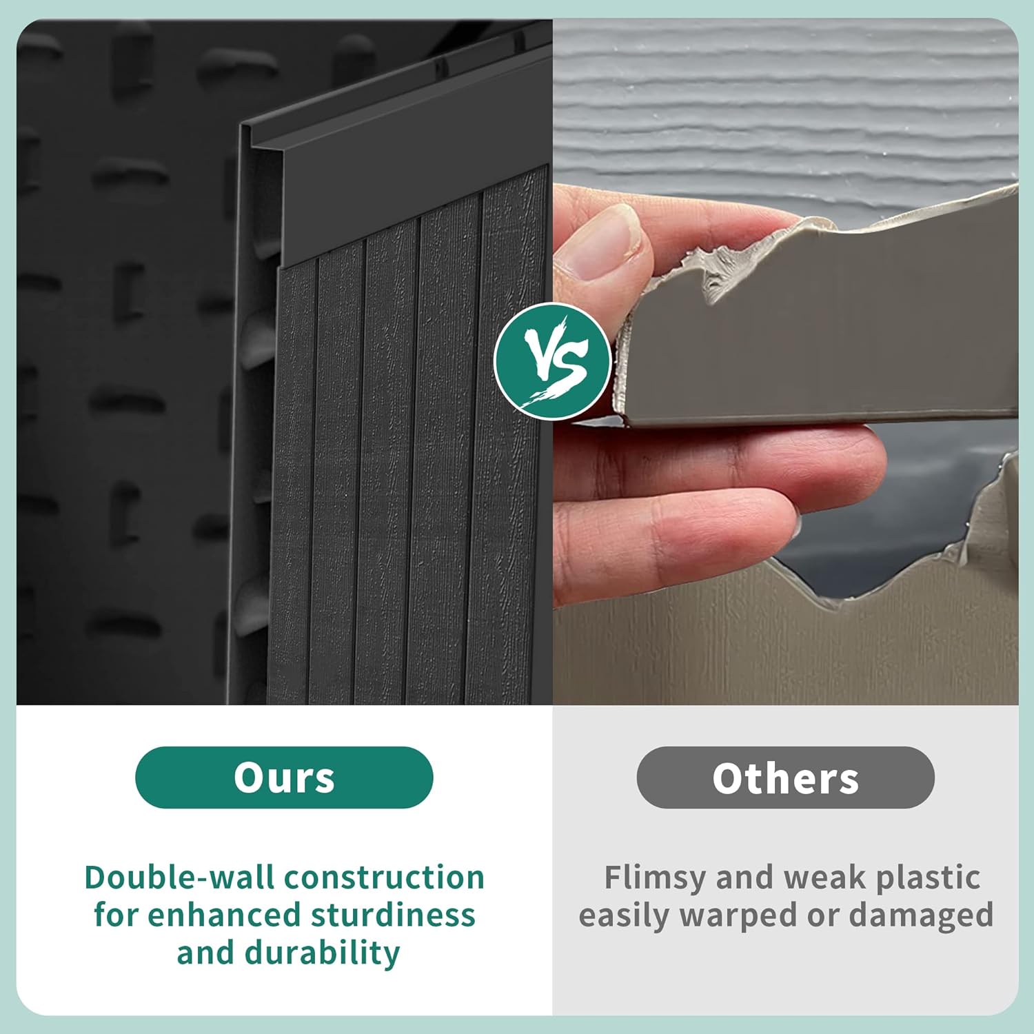 YITAHOME XXL 230 Gallon Large Deck Box,Outdoor Storage for Patio Furniture Cushions,Garden Tools and Pool Toys with Flexible Divider,Waterproof,Lockable (Black) : Patio, Lawn & Garden