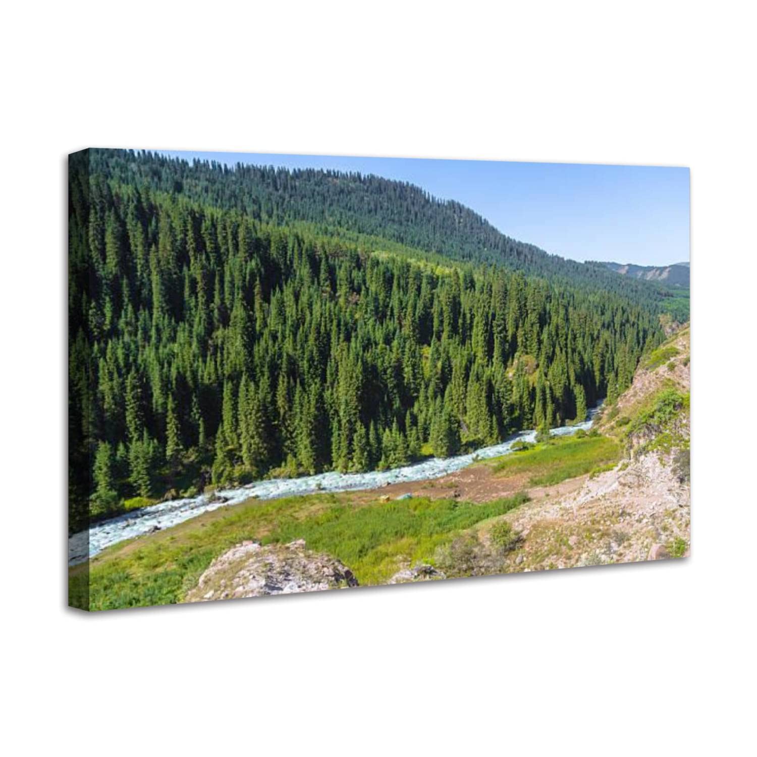 23"x34" Artwork Modern Framed Canvas Paintings Teskey Ala Too Wall Art Prints Posters Picture for Wall Decoration Home Office Living Room Gift