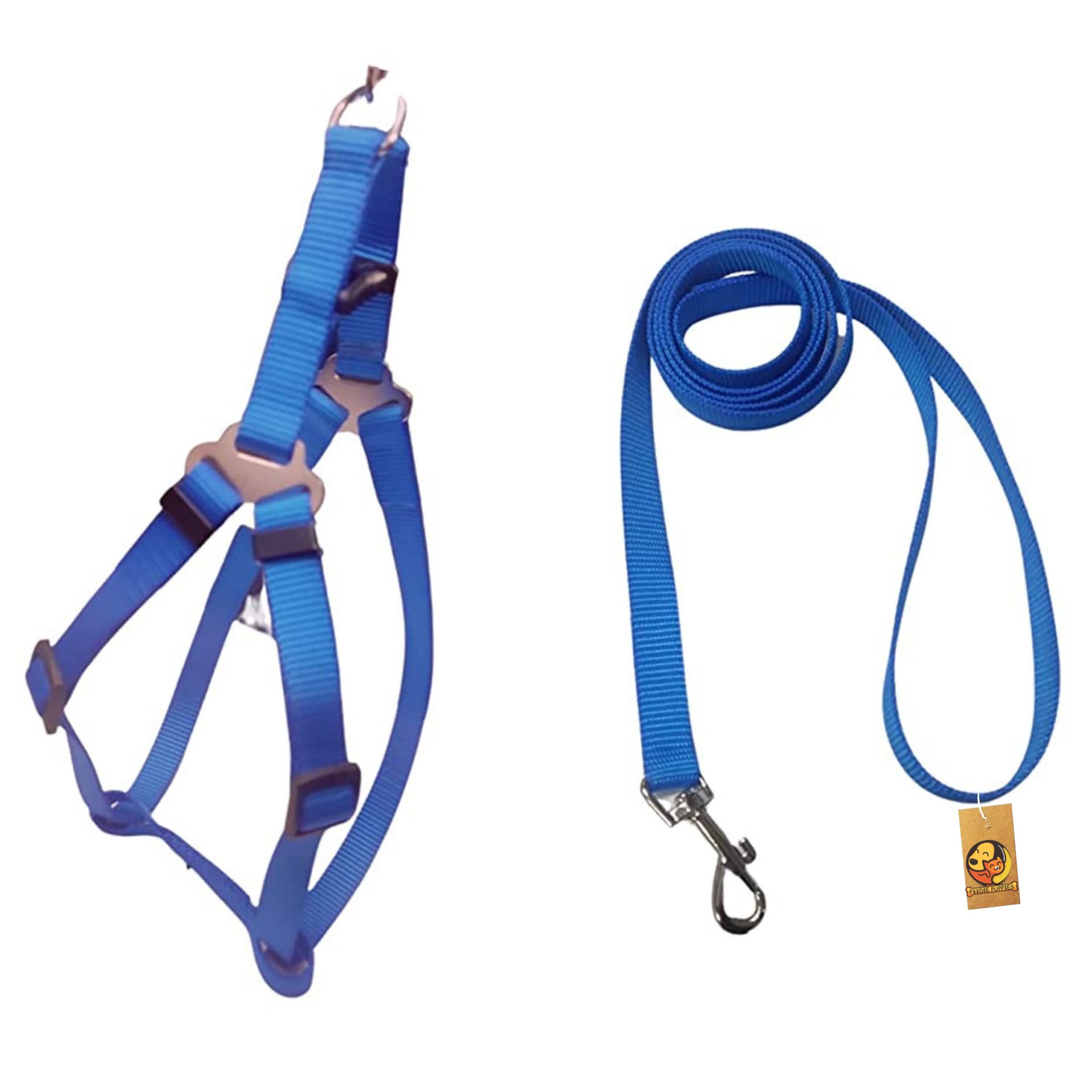 Foodie Puppies Pet Product Adjustable Soft Nylon Plain Strip Harness and Leash Set Suitable for Puppies, Cats and Kittens,10 mm (Color May Vary) (B08WK6S21G) Amazon Price History, Amazon Price Tracker