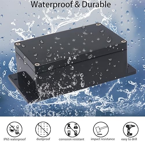 Miniatura 6 de Raculety Project Box - Caja de conexiones impermeable IP65, cajas eléctricas de plástico ABS, caja electrónica para proyectos de bricolaje, caja de