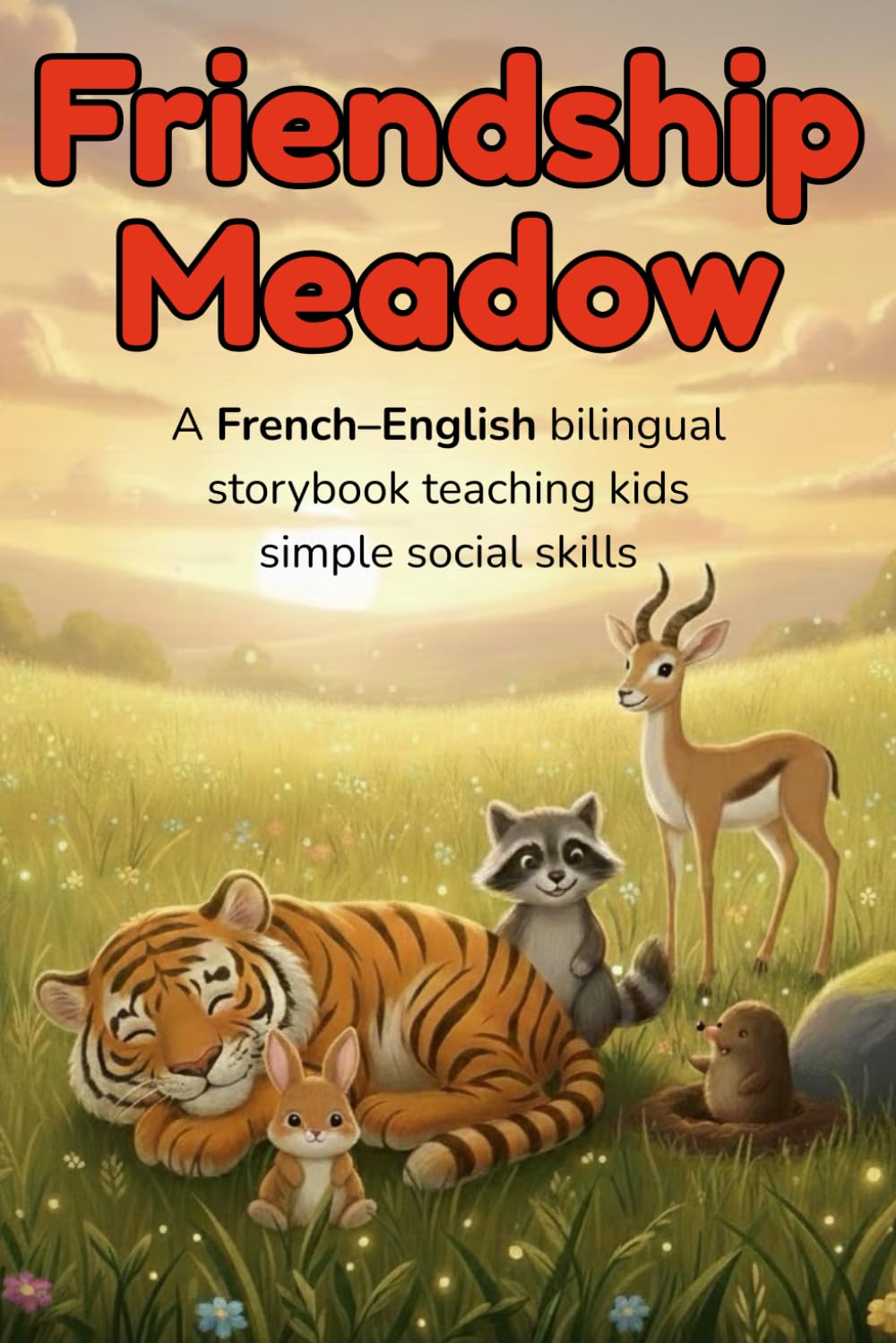Friendship Meadow – A French–English bilingual storybook teaching kids simple social skills: A French–English bilingual children’s book with animal ... (Growing Together – French–English)