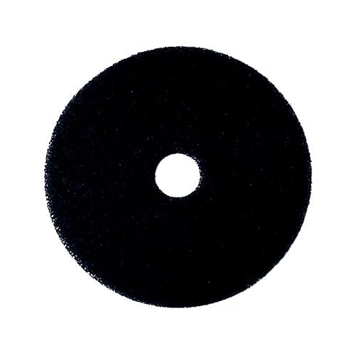 Almohadilla de cuidado de pisos de alta productividad 3M 7300, para máquina (paquete de 5), 20 pulgadas, Negro, 5