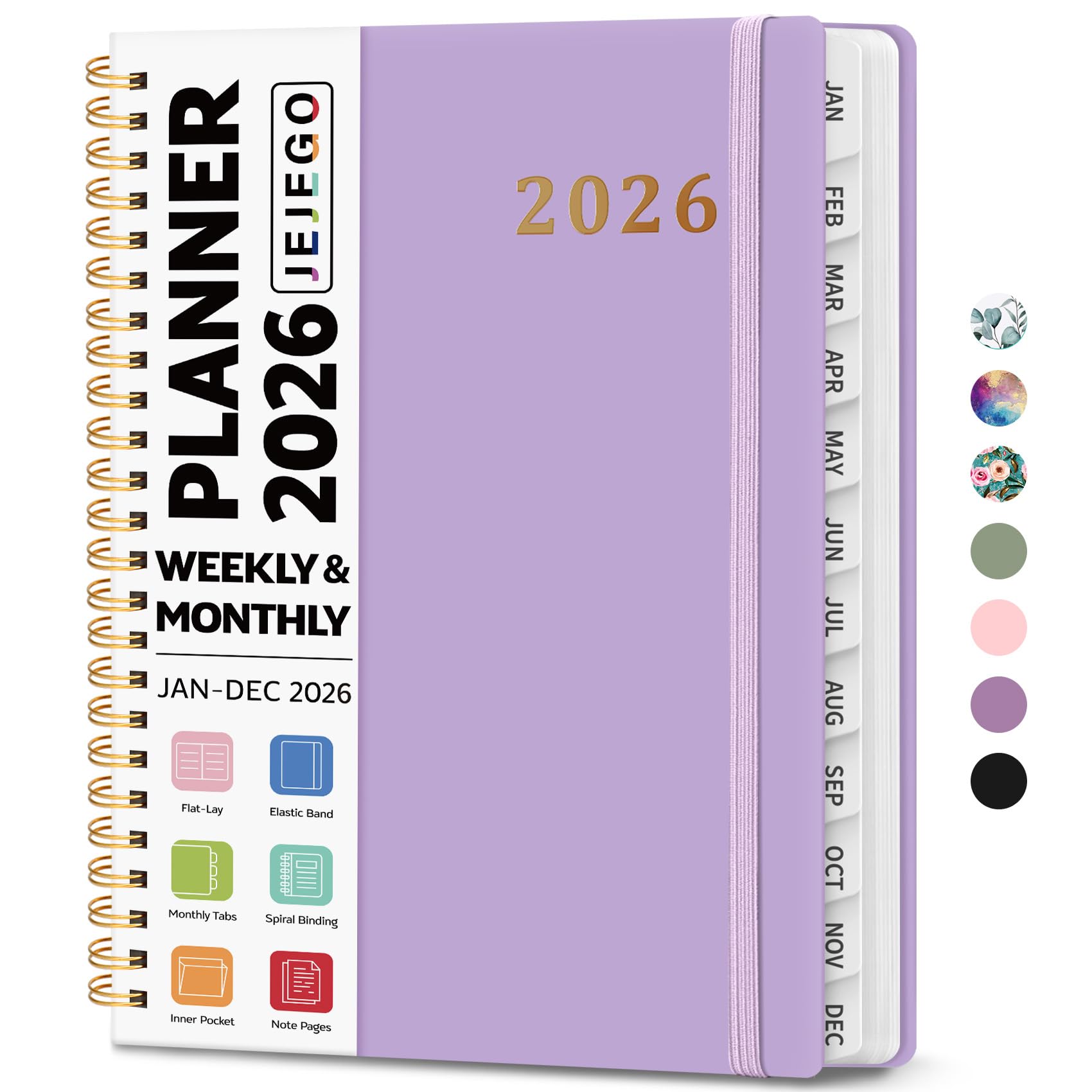 Snapklik.com : 2026 Planner, Weekly And Monthly Calendar Planner Book ...
