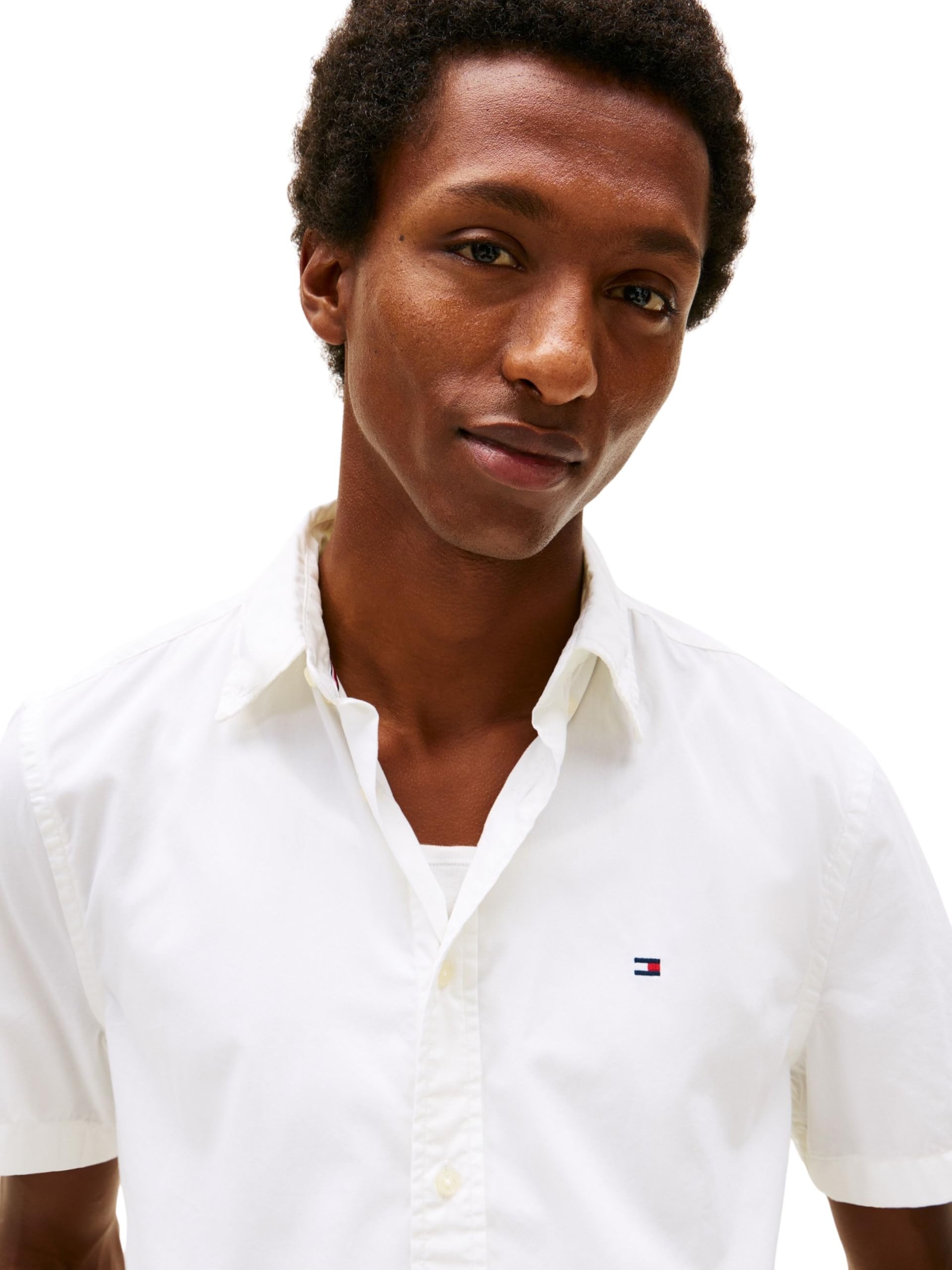Tommy Hilfiger Herren Core Flex Poplin Solid S/S Shirt Mw0mw42248 S/S Shirt (1er Pack)