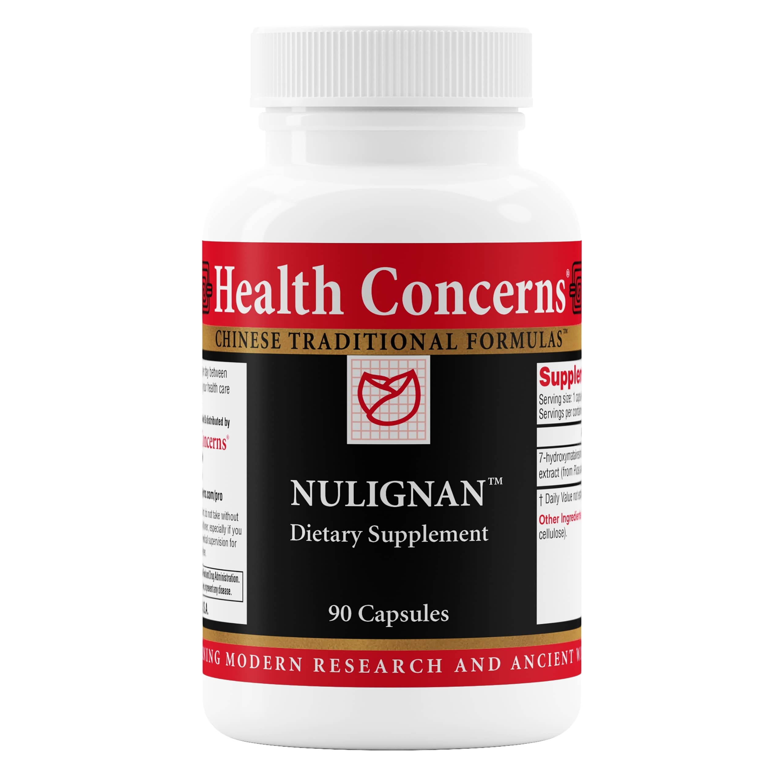 Health Concerns NuLignan – Menopause Relief & Hormonal Balance Supplement – Cardiovascular & Estrogen Support – Chinese Herbal Supplement for Men & Women – Bone & Heart Health – 90 Capsules