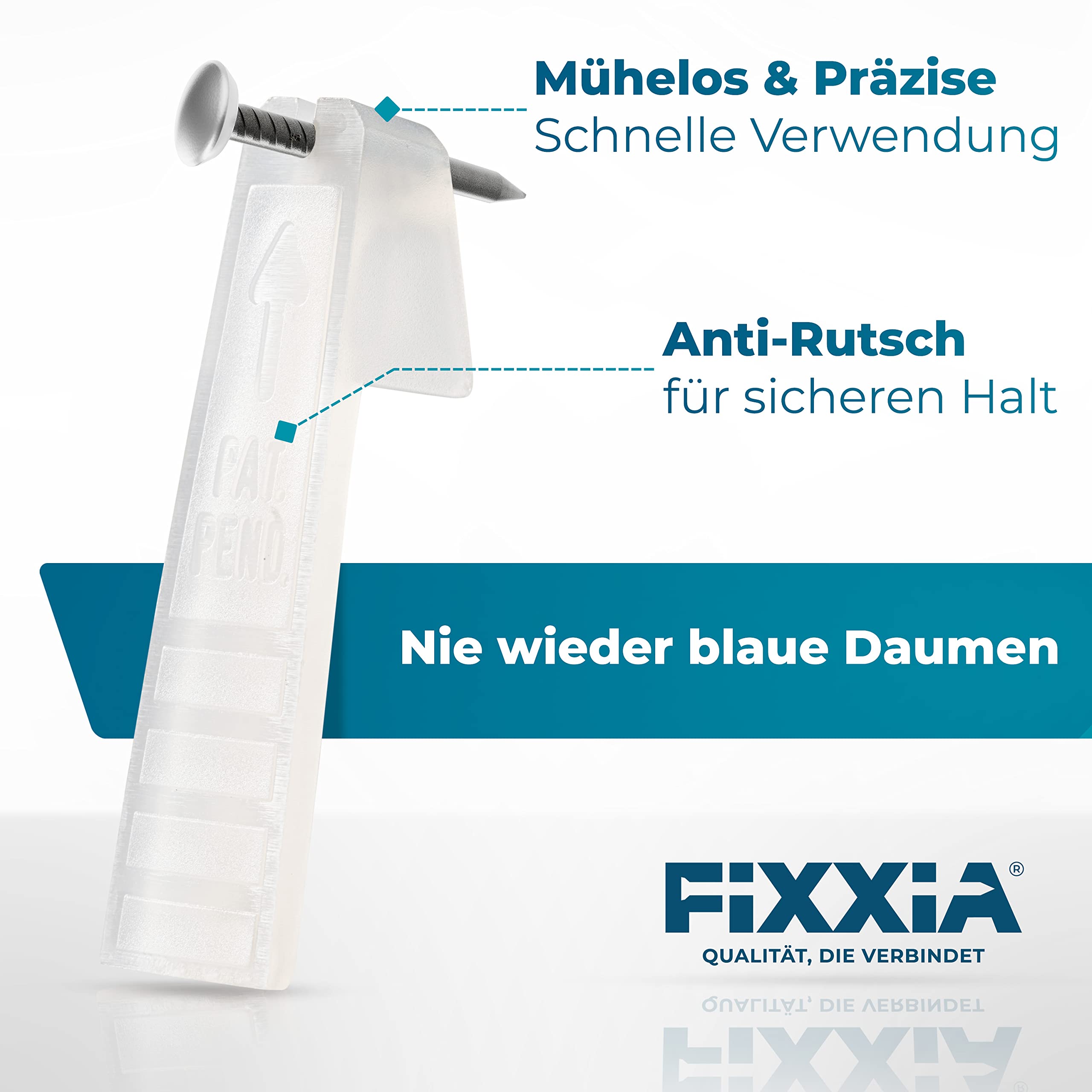 FIXXIA Lot De 50 Clous Pour Tableau Avec Aide à L'impact - Diamètre : 2 Mm - Noir - Avec Tête Décorative Dorée De 6 Mm De Diamètre - 20, 25, 30