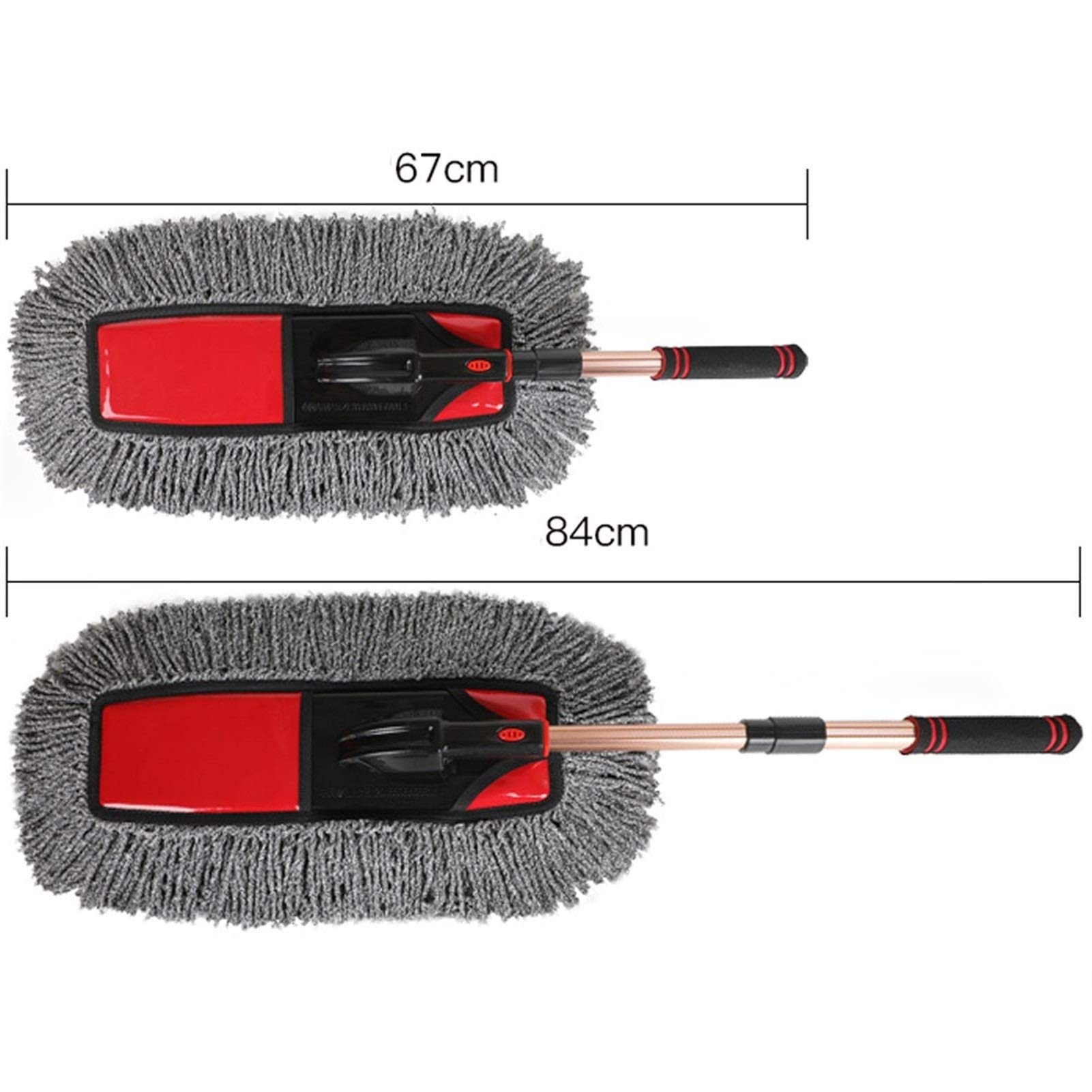 PENGQ Microfibra collettore di polveri Car Wash Mop con Maniglia a Scomparsa for Esterni ed Interni, Non Lascia Pelucchi □ nessun graffio Spazzola di Pulizia for Pulizia