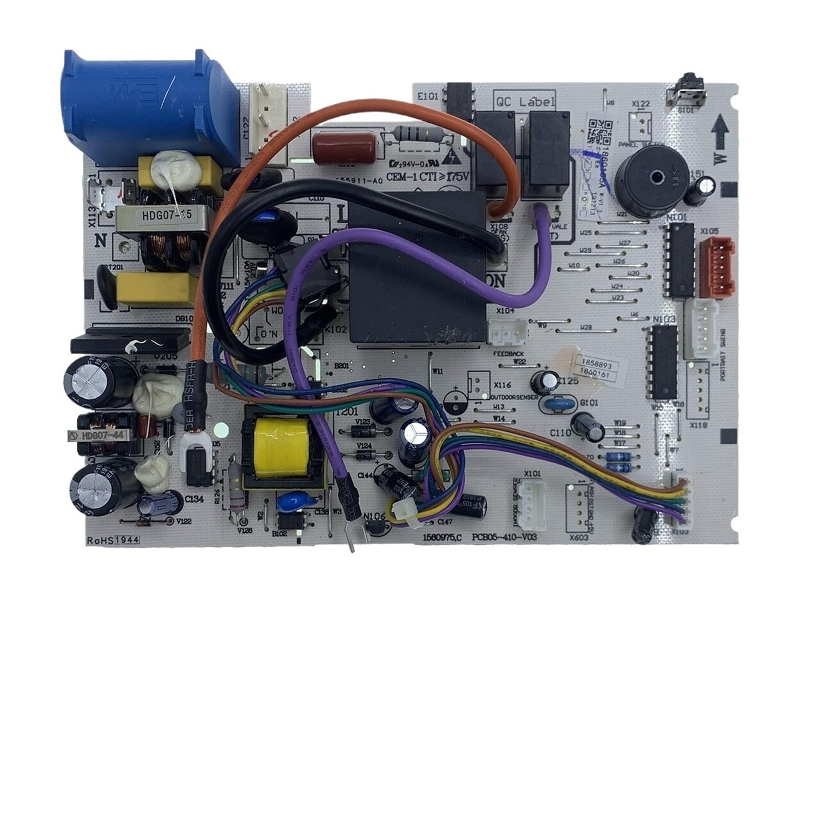Compatible with Hisense Air Conditioner Main Circuit Board 1550982.B PCB05-404-V02 PCB05-410-V02 PCB05-404-V02 PCB05-458-V02 PCB05-470-V02(PCB05-410-V03)
