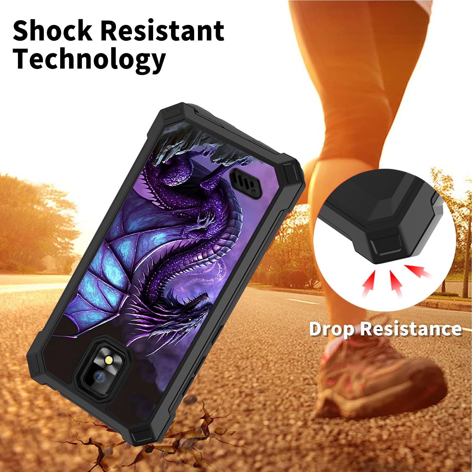 Amazon.com: for Hot Pepper Panca Phone Case for HotPepper Panca Cover with  Tempered Glass Screen Protector Dual Layer Soft TPU Hard PC Bumper Heavy  Duty Shockproof Protective Case for Women Men, Purple