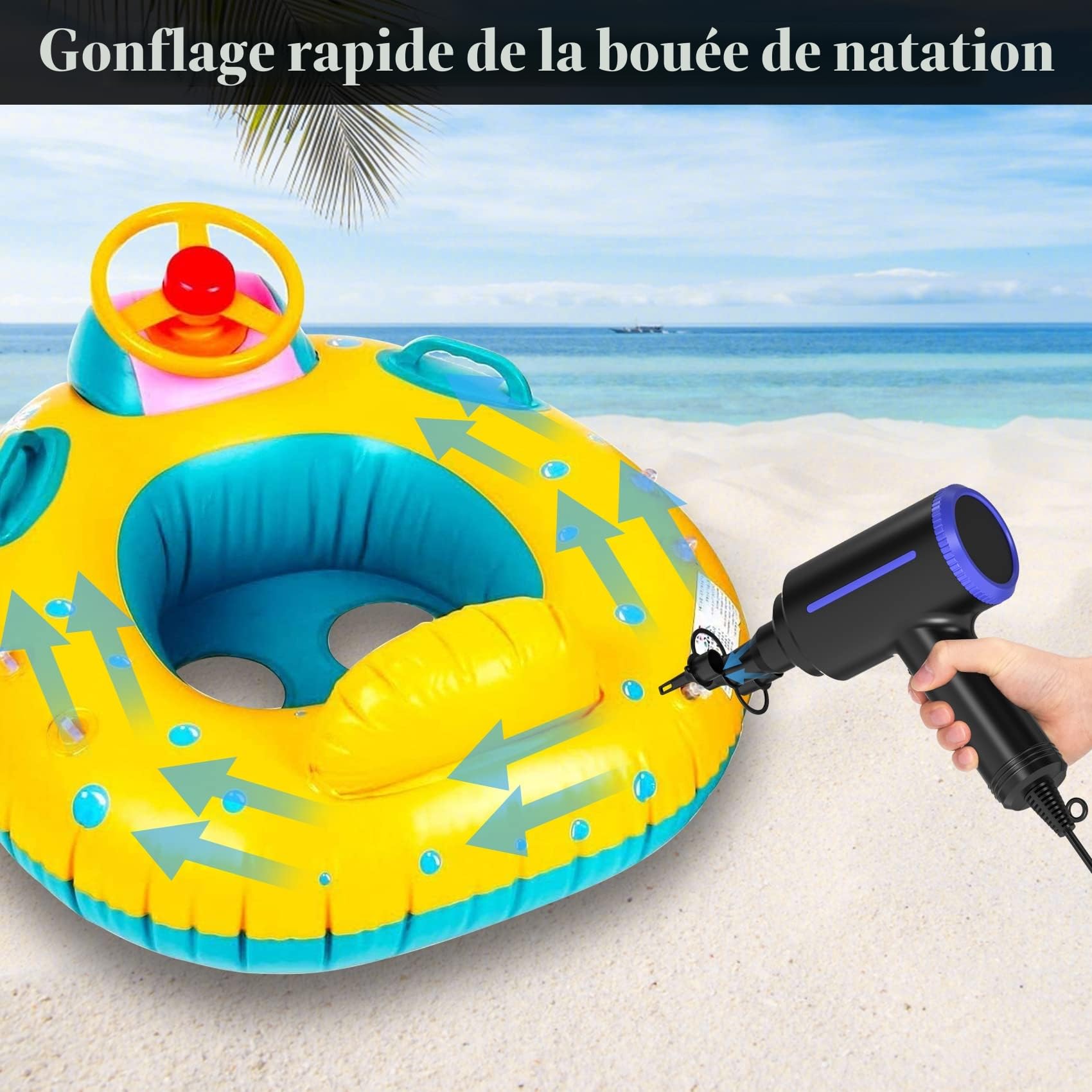 Souffleur Air Comprimé, Dépoussiérant Puissants électrique,Plumeau à air électrique 2 en 1, 2 Vitesses, avec brosse de nettoyage, pour ordinateur, clavier,voiture, maison pour animaux domestiques