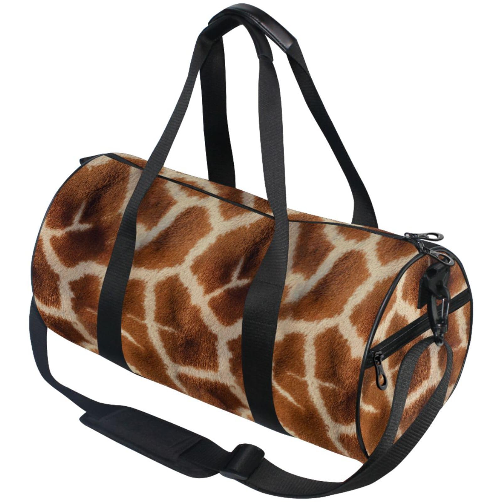 Bolsa redonda de cincha unisex con estampado de jirafa para excursiones 7