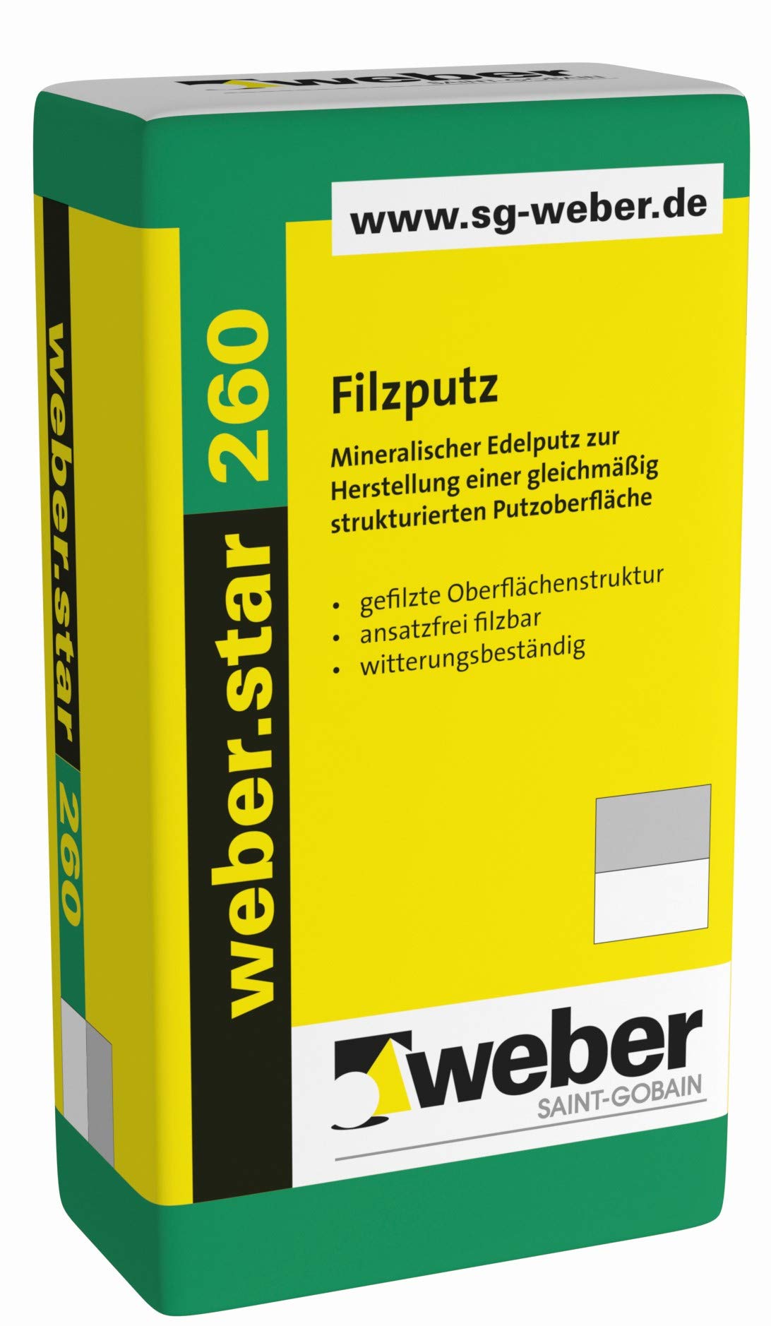 Weber.star 260 Filzputz mineralischer Edelputz
