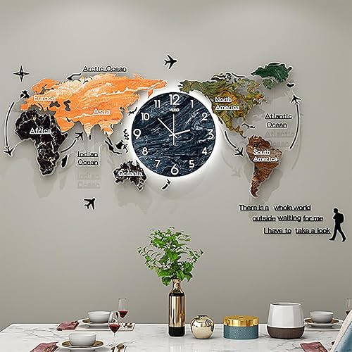 Reloj de pared decorativo extra grande para decoración de sala de estar, 2947 pulgadas, relojes de pared modernos gigantes para dormitorio y hogar,