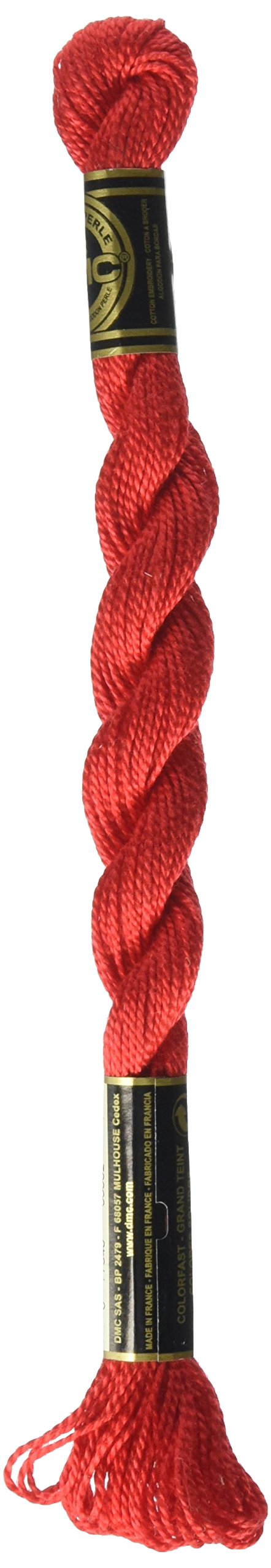 DMC 115 5-666 Pearl Cotton Thread, Bright Red, Size 5