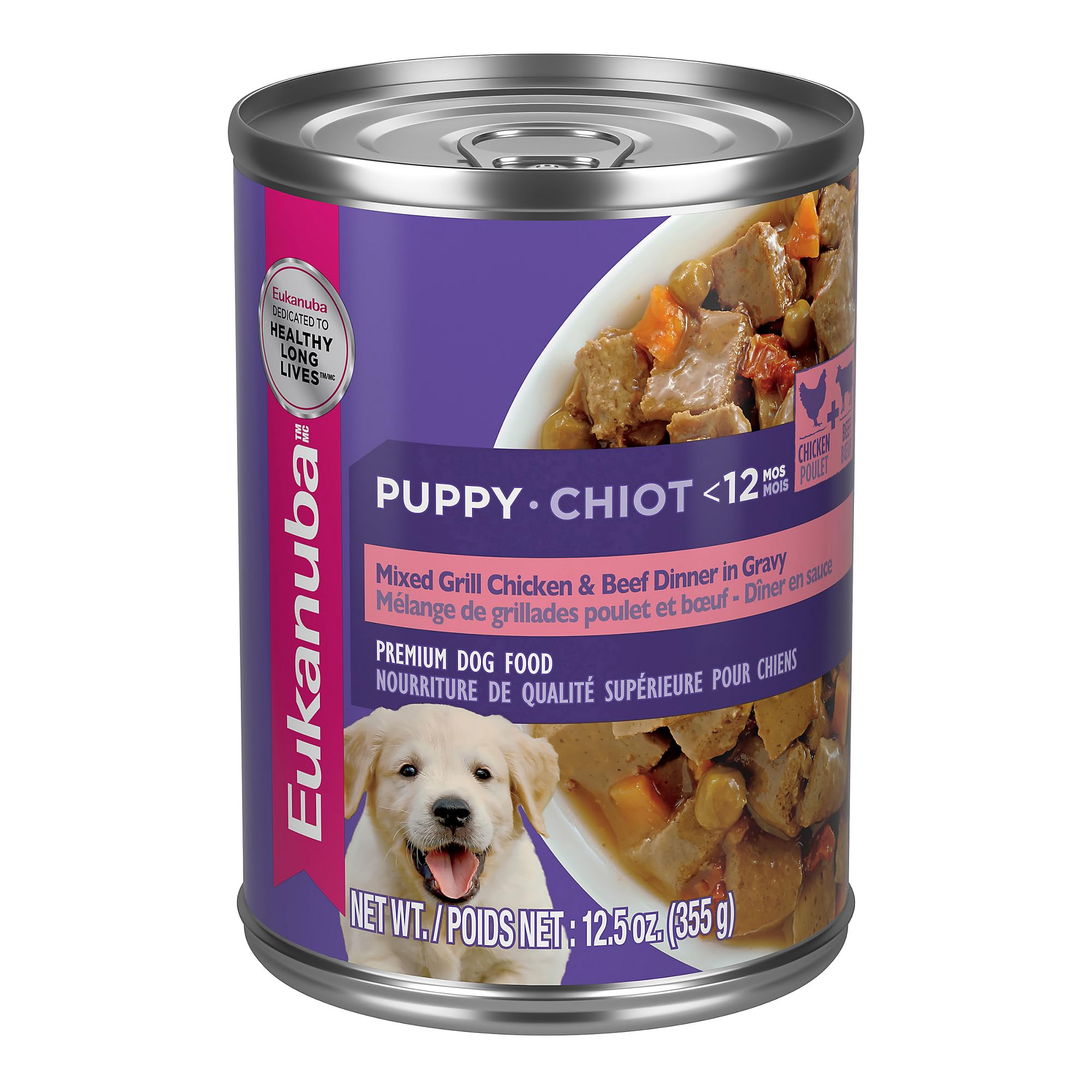 Eukanuba Puppy Mixed Grill Chicken & Beef Dinner in Gravy
