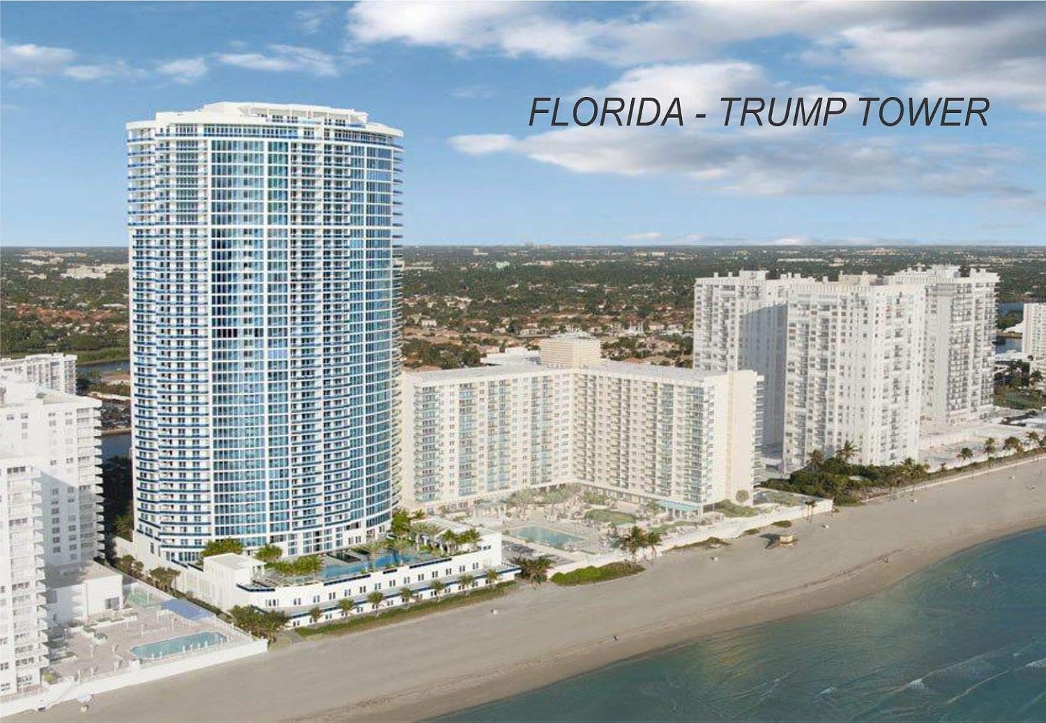 Florida USA United States Fridge Refrigerator Magnets (1 Piece, Style: Trump Tower #FL111)