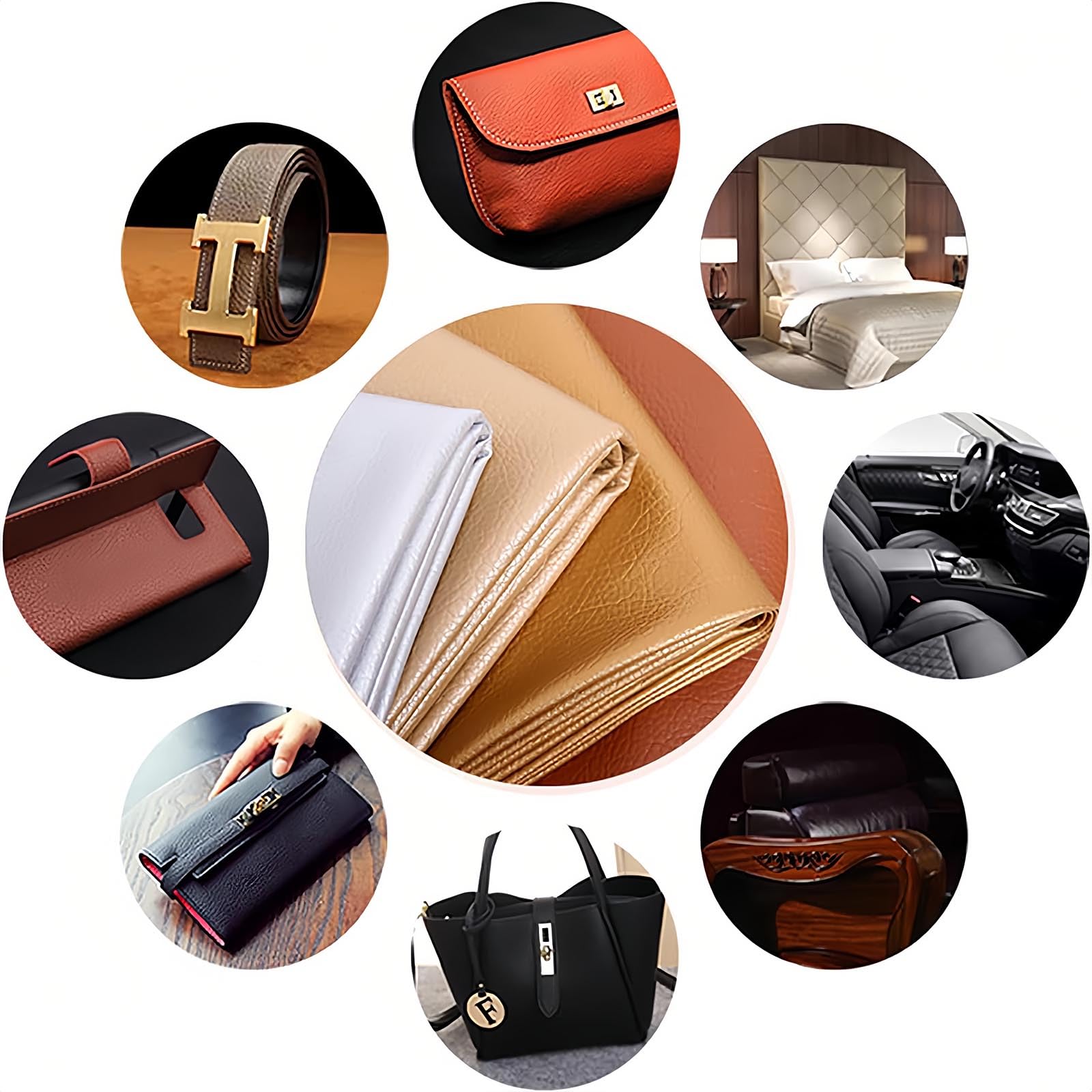 Tela De TapiceríA De Piel SintéTica, Tela De Piel SintéTica De Poliuretano, para Muebles, SofáS Y Sillones TapiceríA Y DecoracióN De Coches Manualidades Y Costura