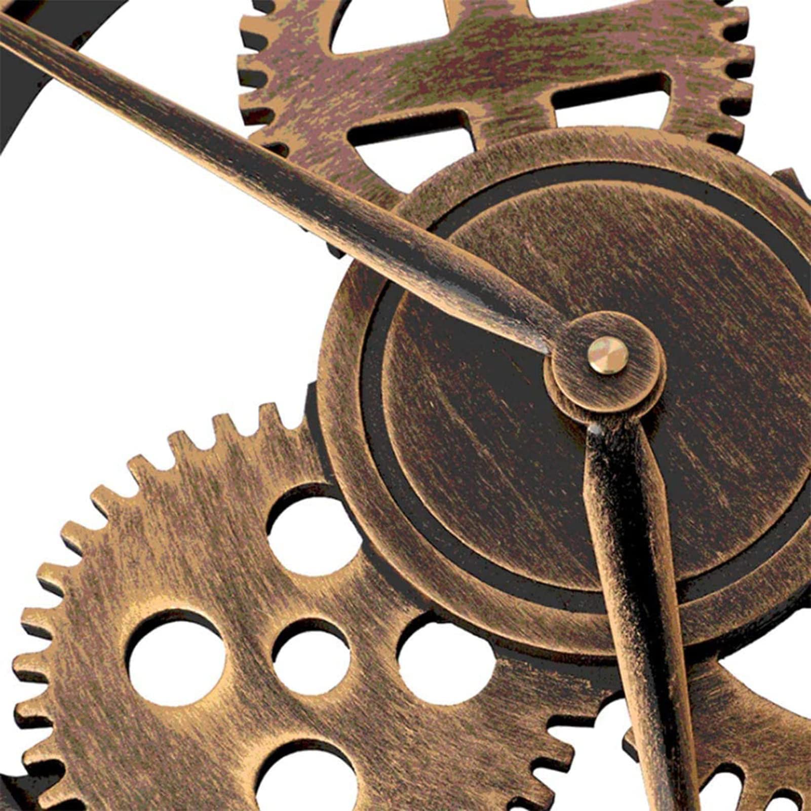 Reloj de pared, reloj al aire libre, reloj de jardín, reloj de pared de hierro forjado de estilo industrial europeo al aire libre, números romanos esqueleto, relojes silenciosos for cocina, sala de es