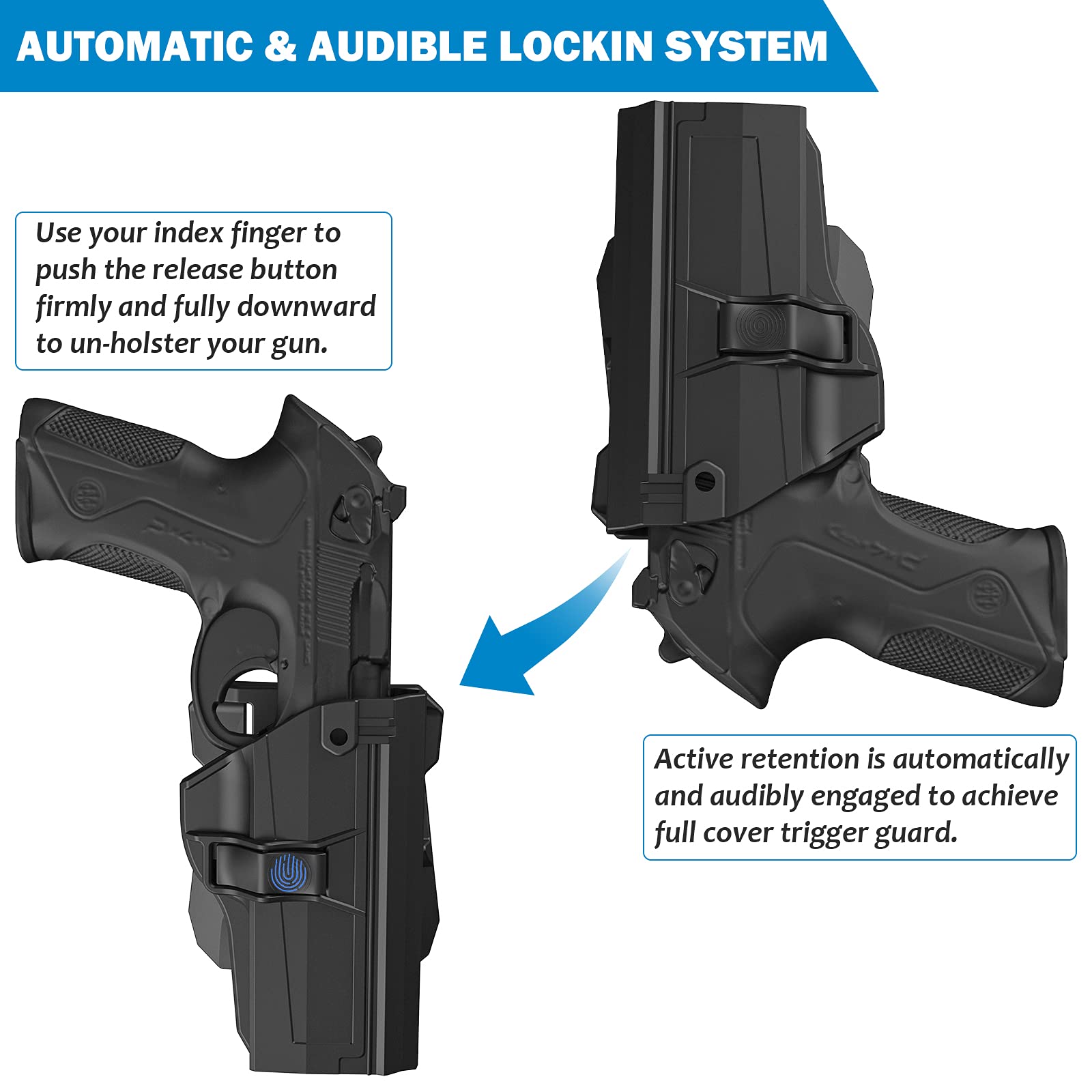 Buy OWB Holster for Beretta PX4 Storm Full Size,Tactical Polymer