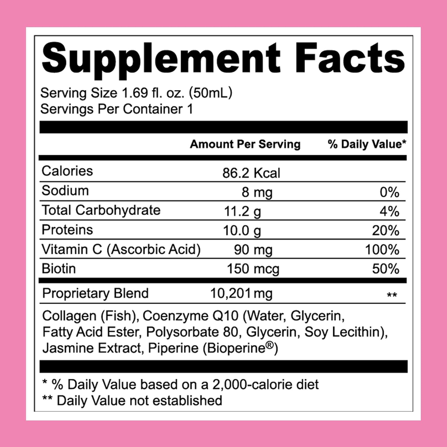Heivy Liquid Collagen Drink,Collagen Drink, Marine Collagen, Liquid Collagen for Women for Hair Growth Repair, Healthy Skin Glow 1.69 Fl Oz (Pack of 30), Collagen Drink Keto