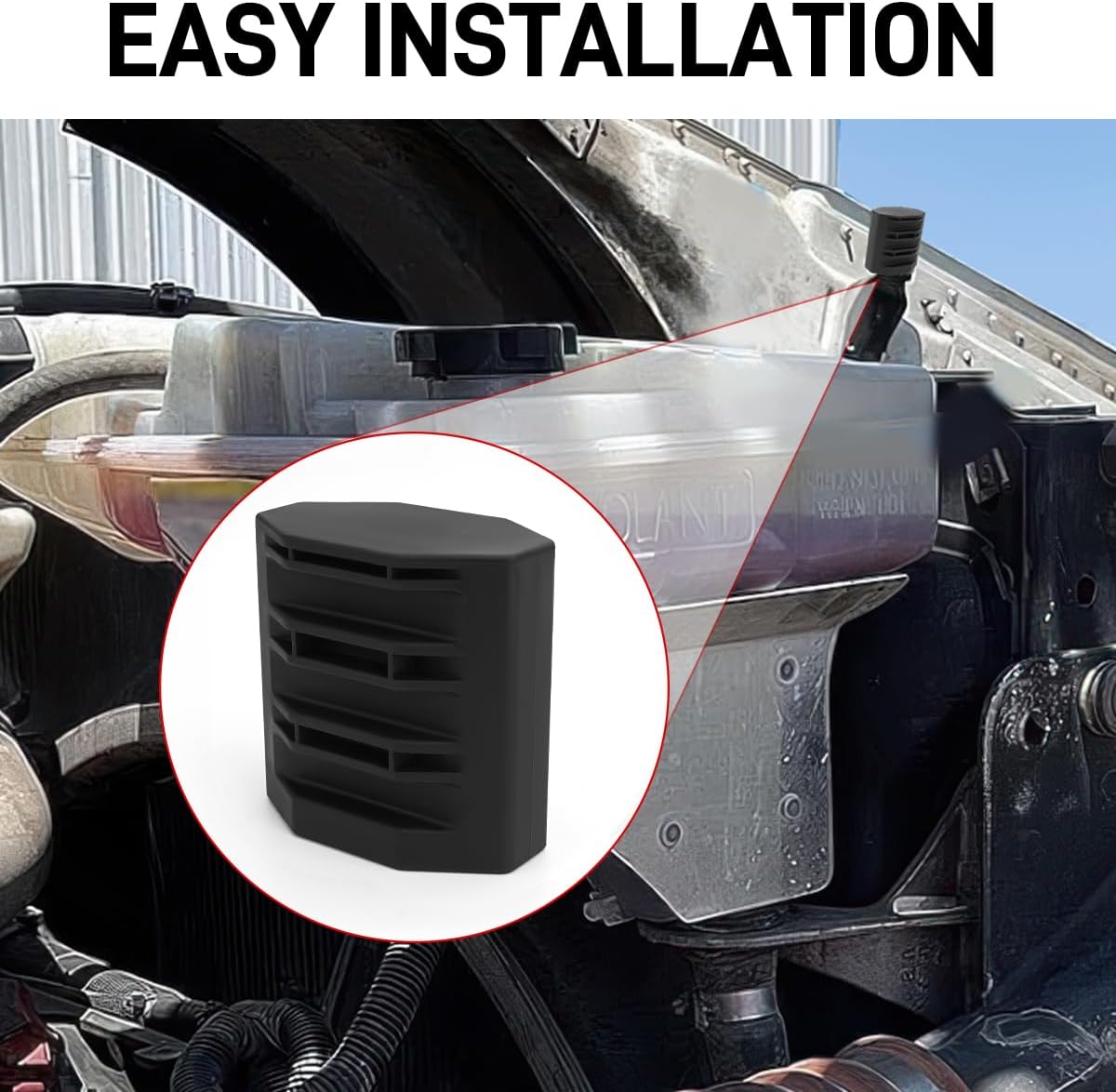 JERBOR Upgraded 2Pcs Upper Engine Hood Guide Fit for Peterbilt 388 And 389 Trucks,Replace Upper Engine Hood Guide Brackets
