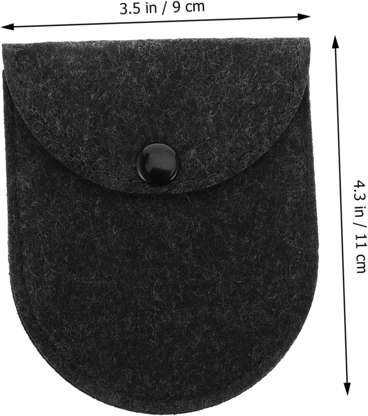 5Pcs Felt Storage Pouch for Ear Care and Protection Compact Lightweight Soft Lined Interior for Safeguarding Accessories for Go Use
