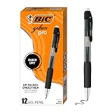 BIC Gelocity Gel Pen, Medium Point (0.7mm), Black Ink, 12-Count – view 1