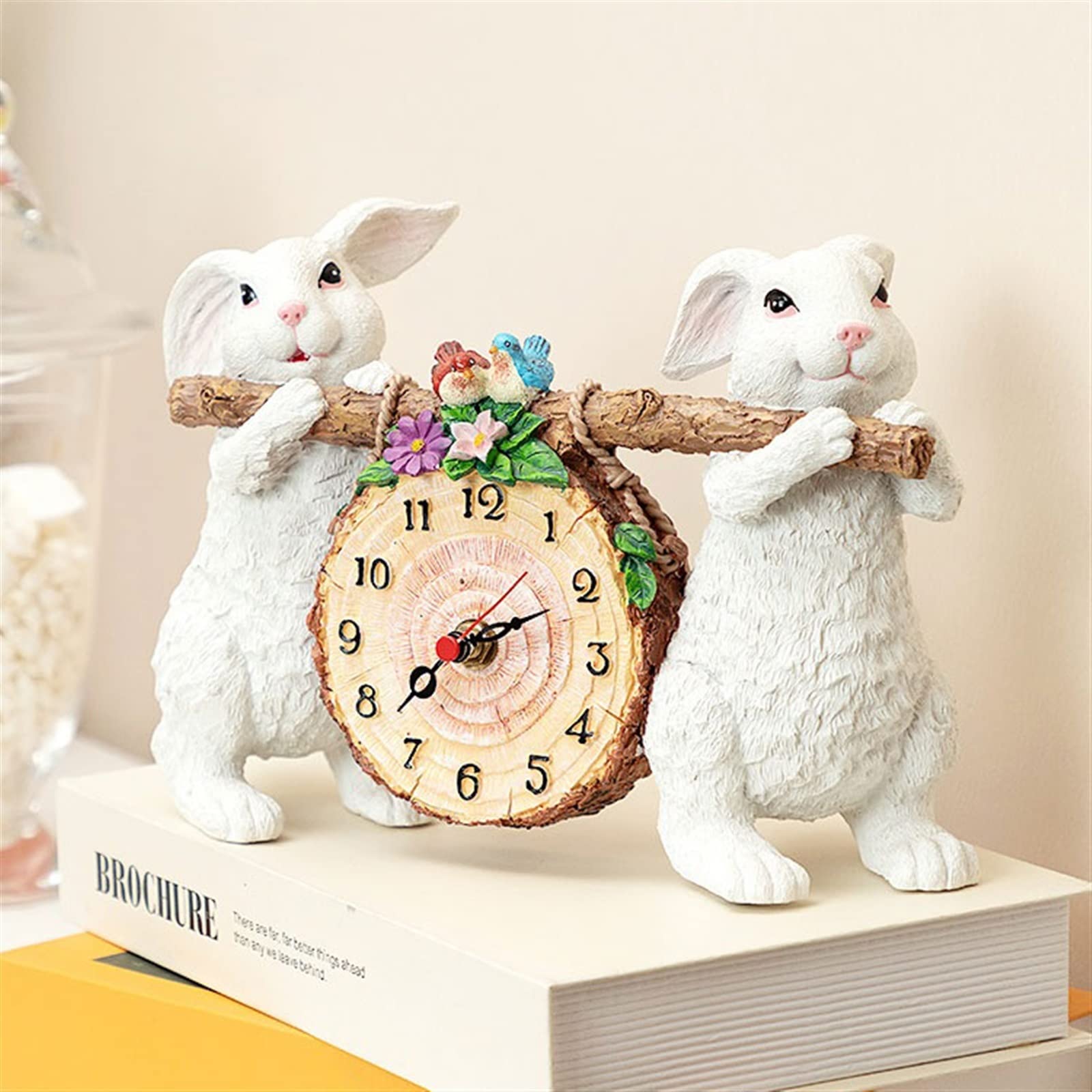 Décorative Horloge de Table personnalité Horloge créative Petite Horloge de Table Maison Chambre décoration Table silencieuse pour Bureau Chambre Table