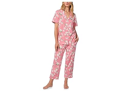 Bedhead PJs Short Sleeve Classic Stretch Jersey Cropped Pj Set Women