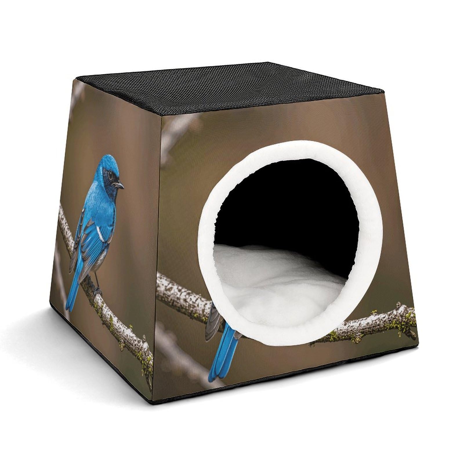 Nichoir confortable pour animaux Blue Bird Hutte contre le froid et l'anxiété