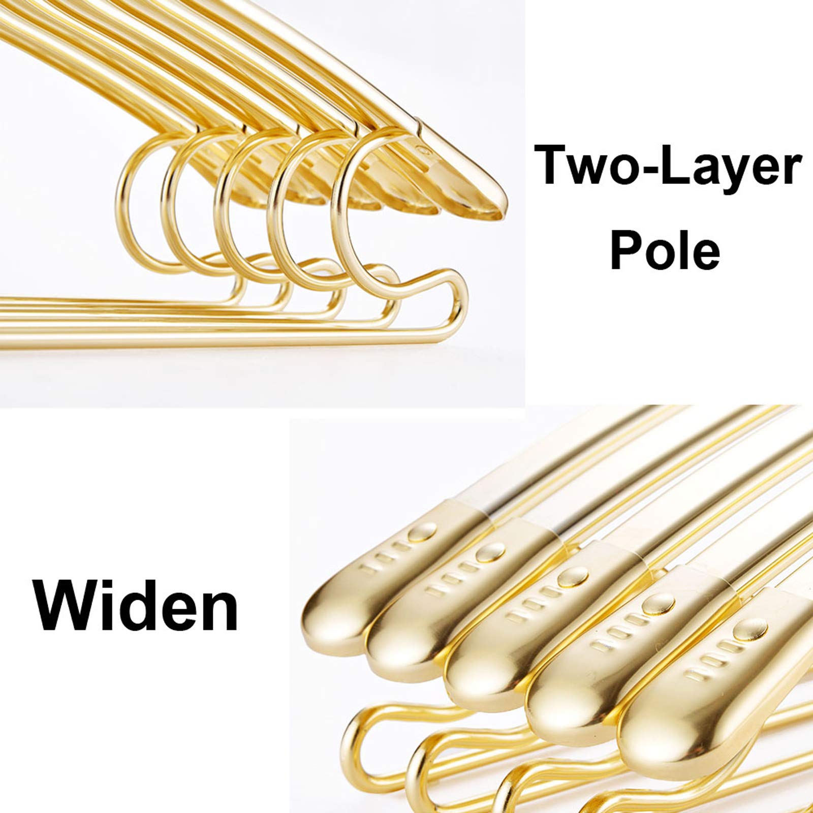 Haute Qualité Organisateur VêTements Multifonctionnel avec éPaules TrèS Larges 10 AntidéRapants Cintres Rangement CréAtif pour Costumes, Chemises, Manteaux, Vestes, Pantalons
