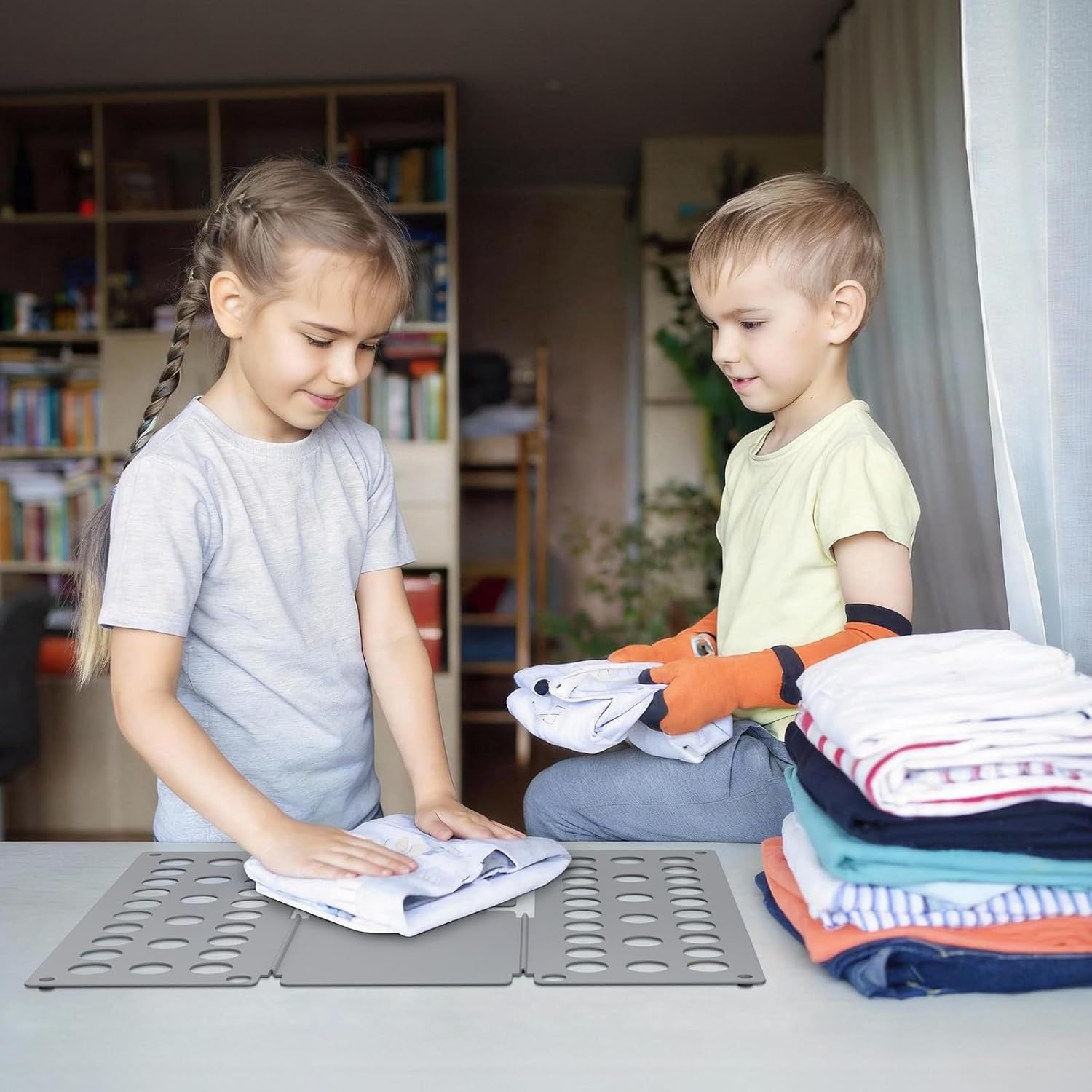 Geniusidea Kids Shirt Folding Board Perfect Size 15.75"x18.9" for Children image 2