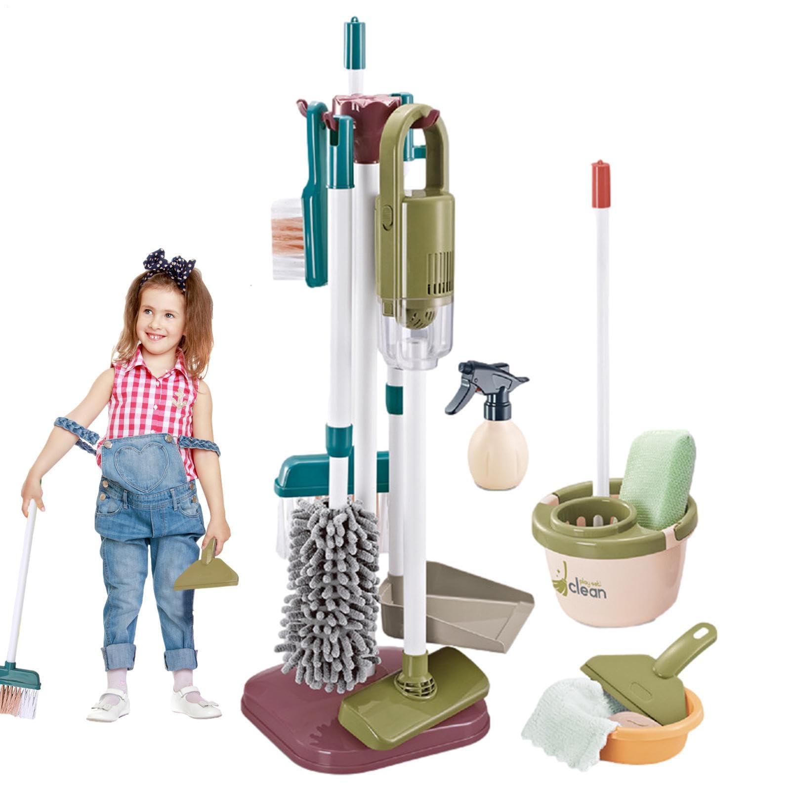 Giocattoli di Pulizia per Bambini Piccoli - Set di Strumenti di Pulizia | Rimovibili Per Giochi Di Simulazione | Giocattoli Di Pulizia Per Bambini Piccoli, Flessibili, Flessibili E Multifunzionali,