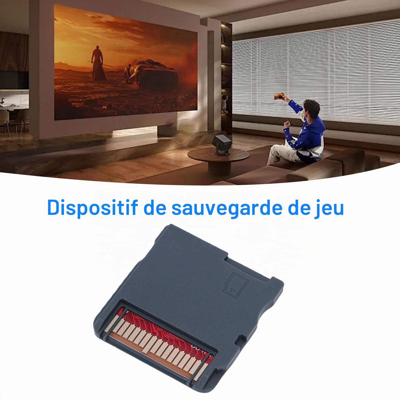 Tosuny Carte de Cartouche de Jeu, Carte de Gravure de Jeu NDS avec Adaptateur de Cartes Flash de Jeux 3DS, Lecture et écriture Haute Vitesse, Compatible avec NDS/ (Ensemble noir WOODHK)
