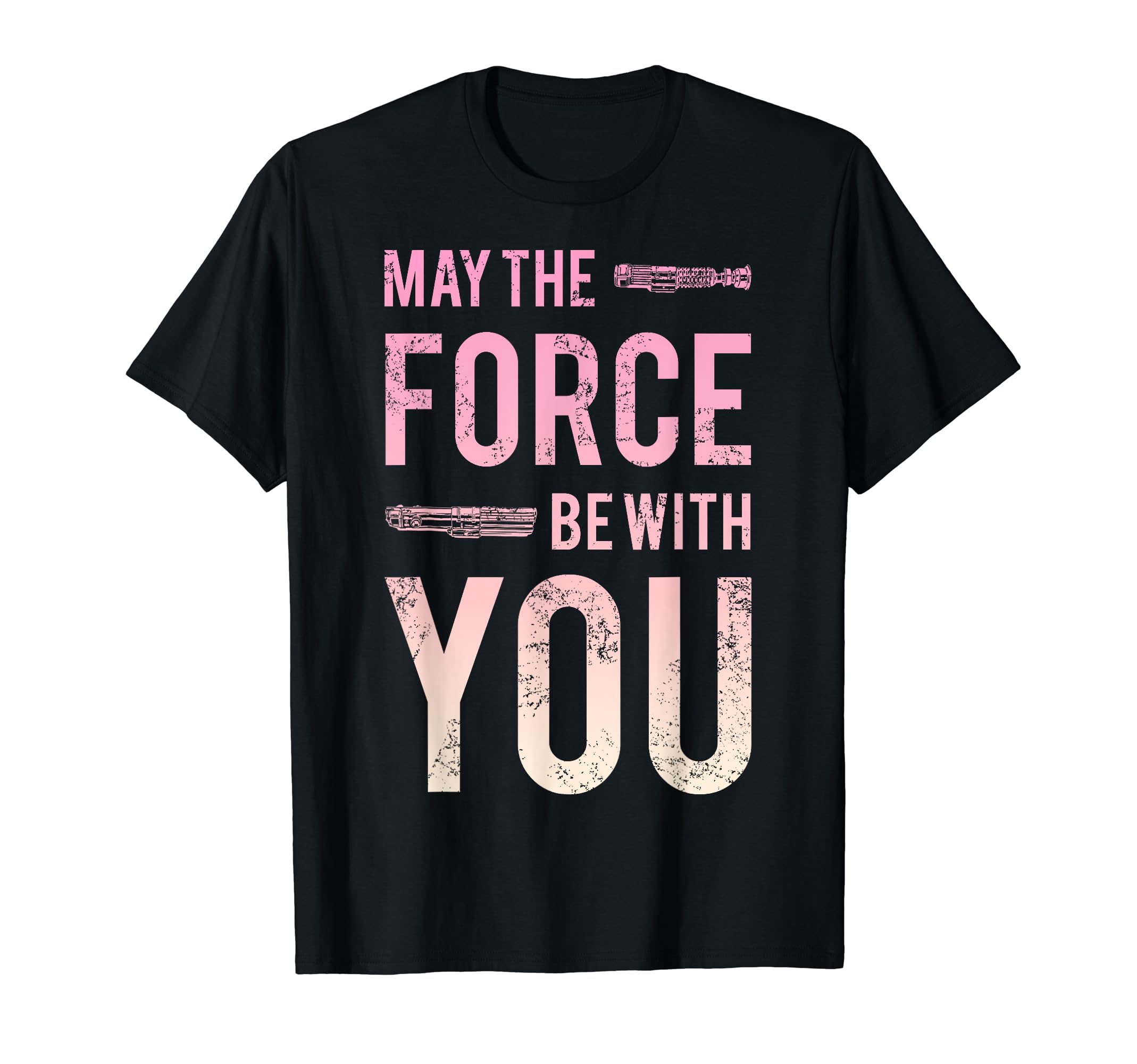 Star Wars Force Be With You Lightsaber C1 T-Shirt, Black