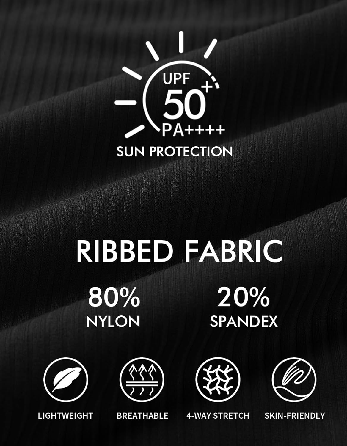 Charmo Women's High Waisted Bikini Sets Sporty Two Piece Swimsuit Ribbed Tummy Control Bathing Suit with Pockets - Image 5