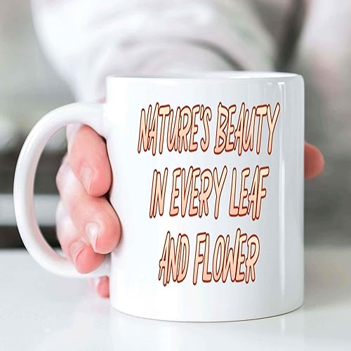 Miniatura 7 de Inspirational Gift Thoughtful Gift for Nature Lovers, Birthday Present for Aunt - Colorful Watercolor Flower & Leaf Design - 11 Oz White Ceramic