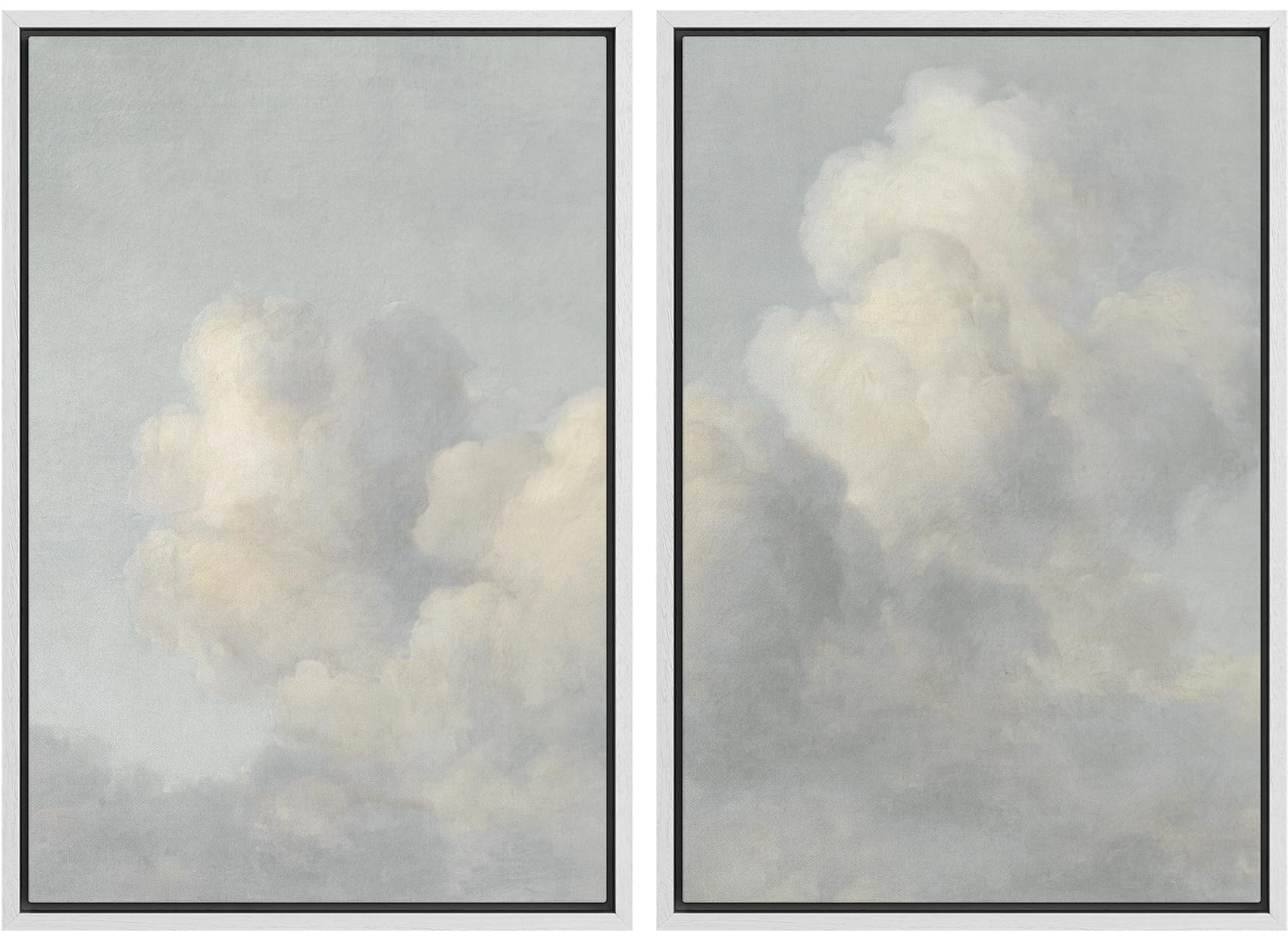 MUDECOR Framed Canvas Print Wall Art Set Watercolor Pastel Green Tan Landscape Abstract Shapes Illustrations Modern Art Decorative Contemporary for Living Room, Bedroom, Office - 16"x24"x2 Natural — view 133