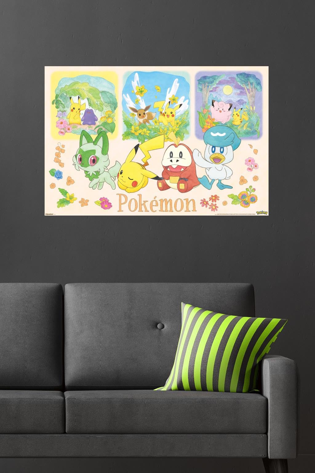 ポケモン　◆完全ポスターカタログ　［3枚セット］ Amazon.co.jp: ポケモン:ワンシーン-グループウォールポスター、長さ34