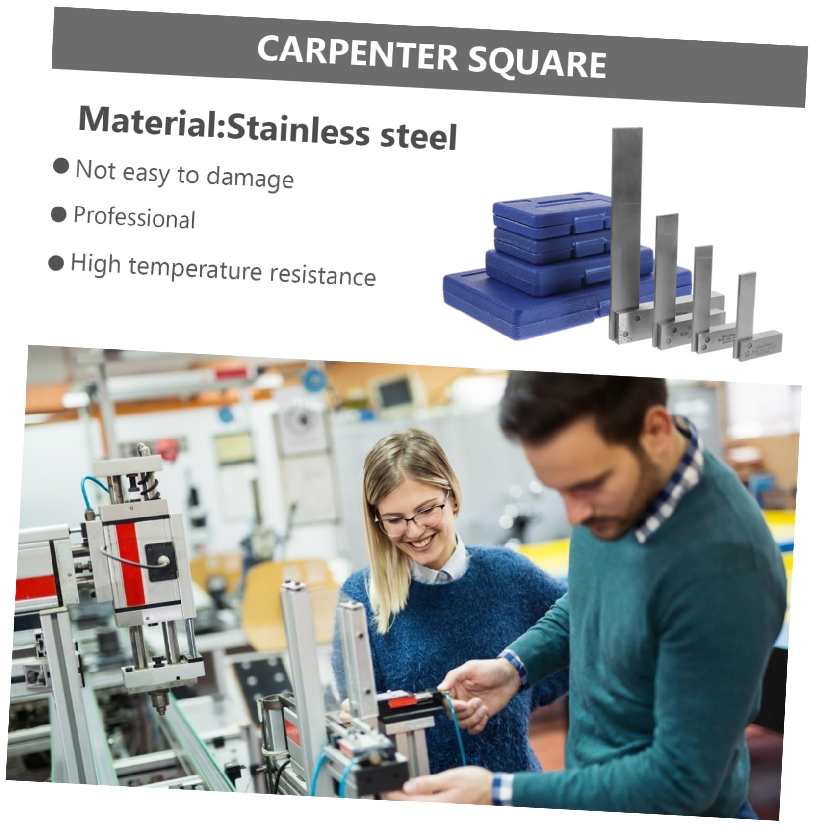 KALLORY Engineer Square Set of for Woodworking Precision Measuring Tools for Construction