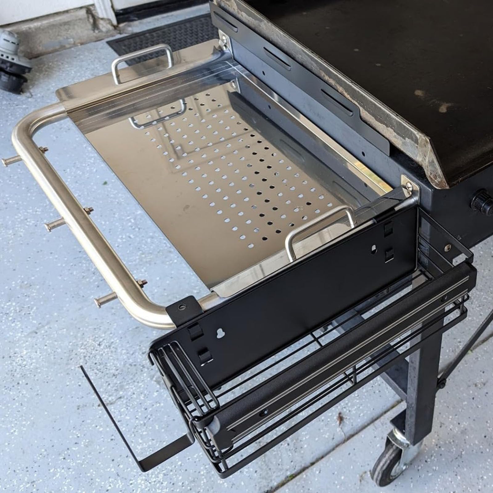 Pit Boss PBR Products Folding Shelf For Austin XL 1000 Pellet Grill Shelf SILVER Pit Boss Austin Xl Pit Boss PBR Products Folding Shelf For Austin XL 1000 Pellet Grill Shelf SILVER Pit Boss Austin Xl