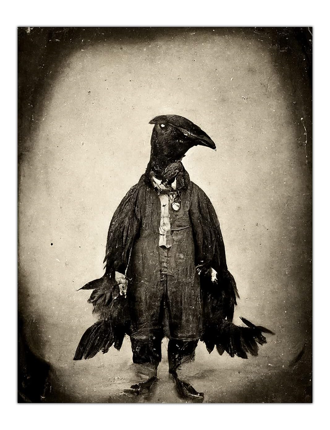 Amazon.com: Raven Man 11x14 Unframed Print – Surreal & Eerie