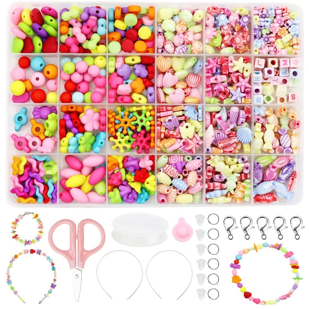 DOOMSDAY Colourful Beads Jewelry Making Kit for Girls – DIY Bracelet, Necklace, and Hair Band Craft Set – Eco-Friendly Acrylic Beads with Storage Case for Girls Over 3 Years (B0DG6XWC1J) Amazon Price History, Amazon Price Tracker