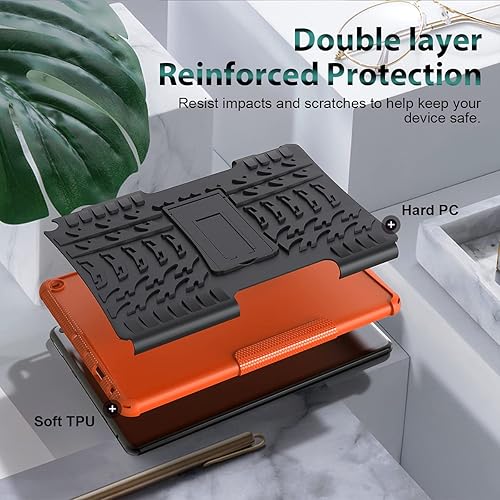 Miniatura 6 de ROISKIN Funda con función atril de 2 capas resistente a prueba de golpes para niños 2021 Release Tablet 10 y 10 Plus funda de 11 generación sin