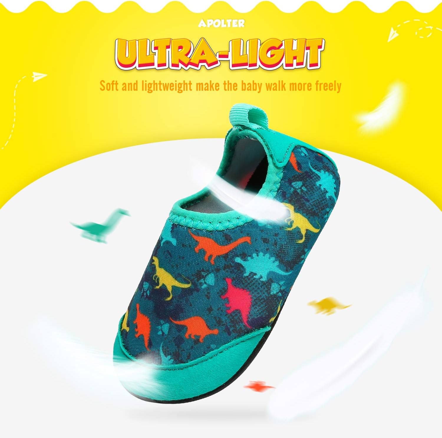 Baby Boys and Girls Swim Water Shoes Barefoot Aqua Socks Non-Slip for Beach Pool Toddler Kids - Image 4