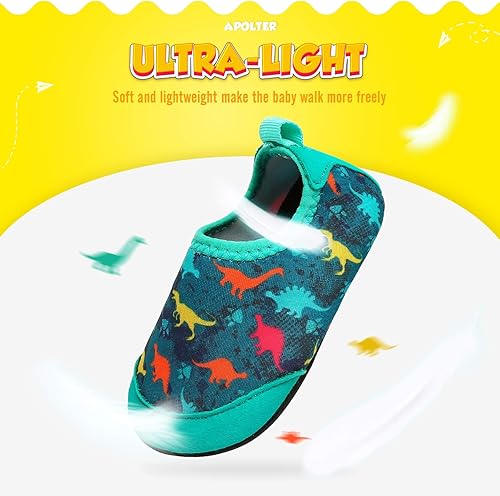 Miniatura 4 de Zapatos de agua o natación estilo calcetín para niños, unisex, antideslizantes, para la playa o piscina, color aguamarina
