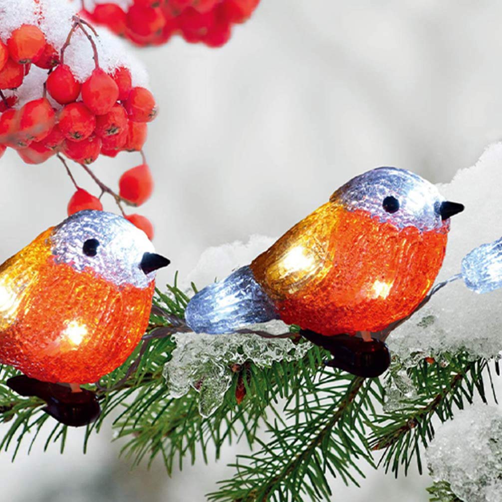 SOLUSTRE Wasserdichte Vogel Lichterkette Led Mini Dekoration Für Innen Und Außen Mit Kreativen Lichtakzenten Für Partys Und Feiertage