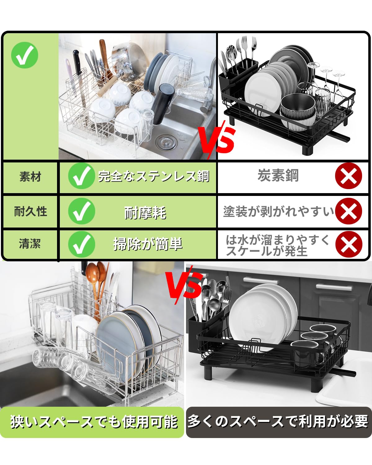 ステンレス水切りラック【新品未開封】 ステンレス水切りラック【新品未開封】